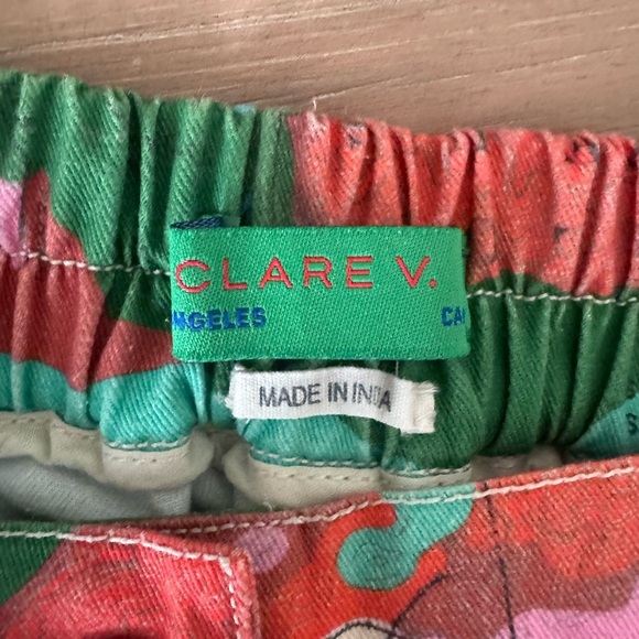 CLARE V. ginette map print mini skirt in multi XS - Picture 8 of 11